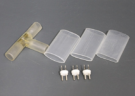 LEDロープライト（チューブライト） T型コネクタ、固定タイプ