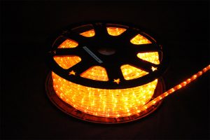 LEDロープライト（チューブライト） 10mm2芯 カット単位2m 【部品別売り】 レッド（赤） / イエロー（黄） / アンバー（オレンジ）