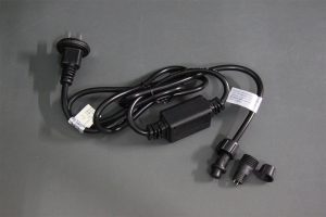 【LEDロープライト（チューブライト） 10mm2芯】 電源コード ヒューズ入り 脱着可能タイプ（1.5m）