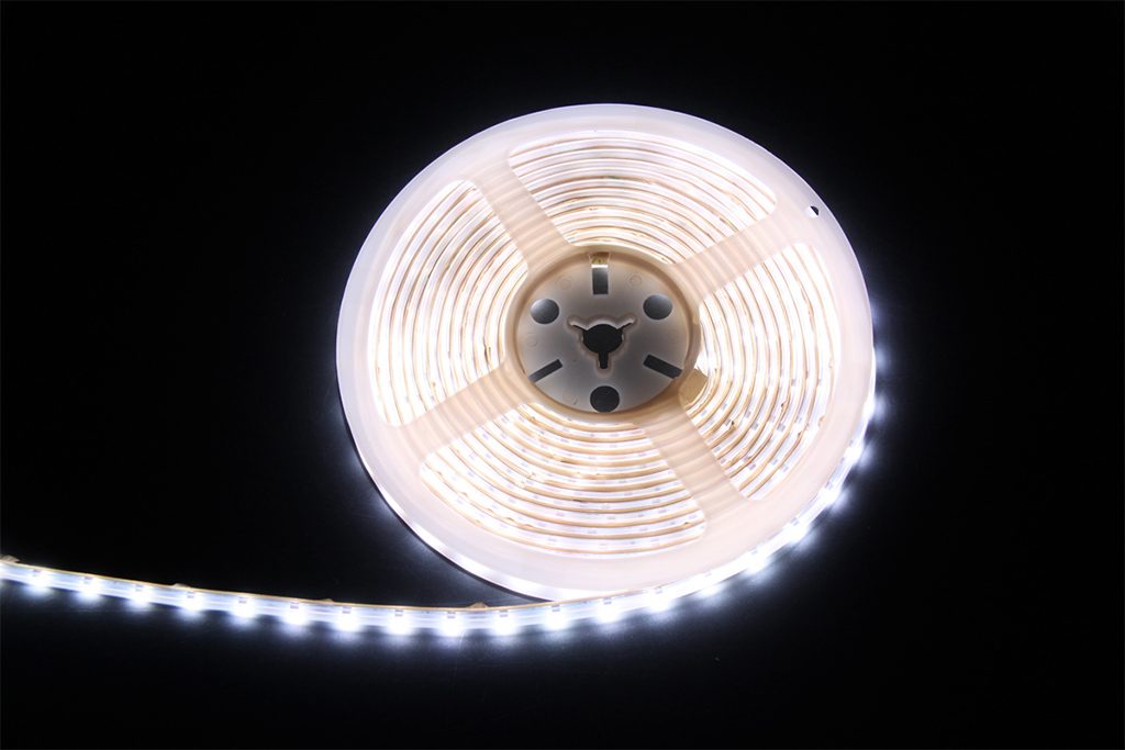 LEDテープライト 側面発光・防水型 SMD3014型 【白基盤 / 部品別売り】 ホワイト（白） | スパークリングライツストア