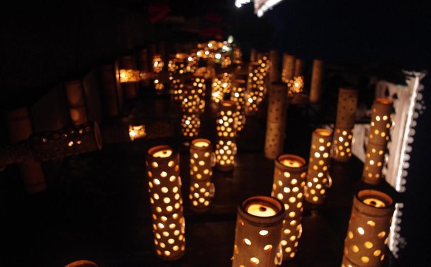 竹灯篭を使ったイルミネーションイベントの魅力
